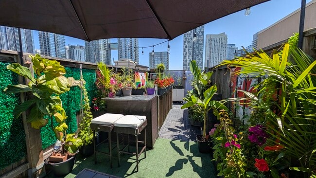Terrasse sur le toit