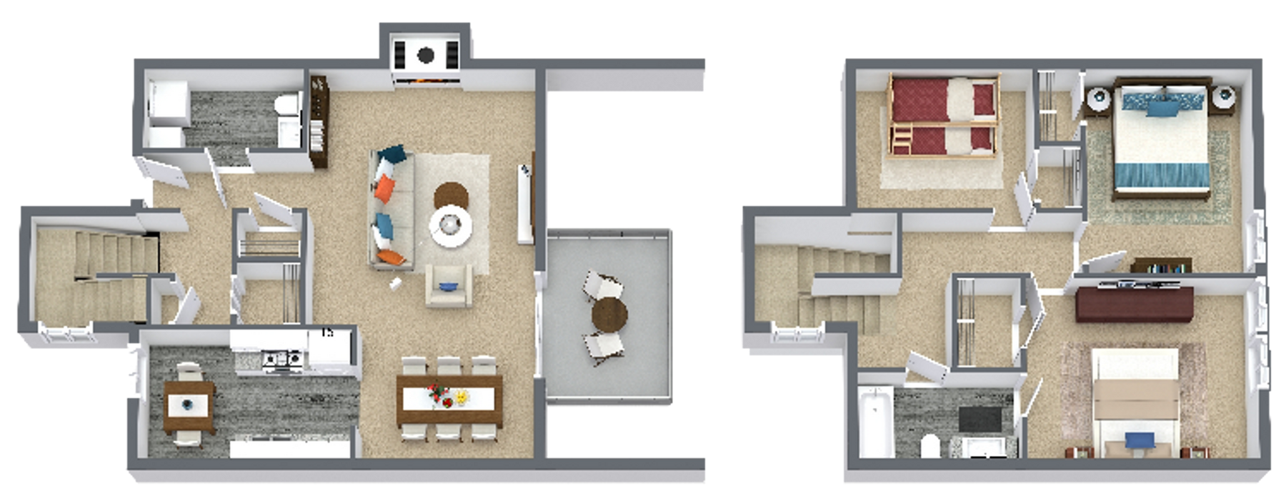 RENOVATED 3 Bedroom 1.5 Bath Townhome W/ W... - RENOVATED 3 Bedroom 1.5 Bath Townhome W/ W... Unit 417