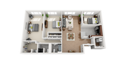 Beautiful Spacious 3 Bedroom Apartment with Lots of closet space, Laundry Room, and Island Kitchen