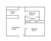 1BR/1BA