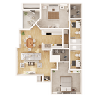 Anson at the Lakes - B2 Floor Plan