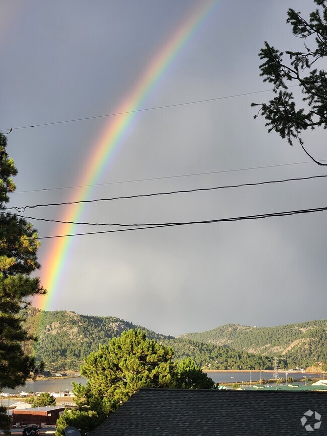 Flatirons views from deck - 827 9th St Rental