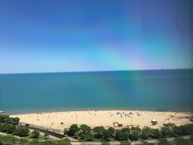 Oak Street Beach view - 1000 N Lake Shore Dr Condo Unit .