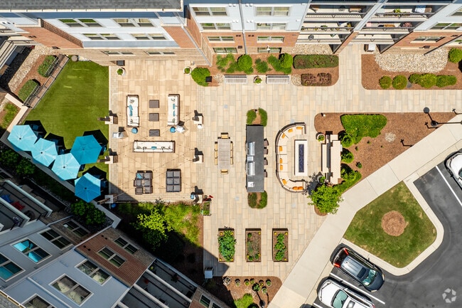 Outside Terrace With Grills - Overture Cary