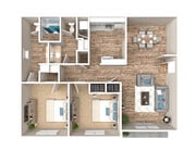 2 Bedroom 1.5 Bath