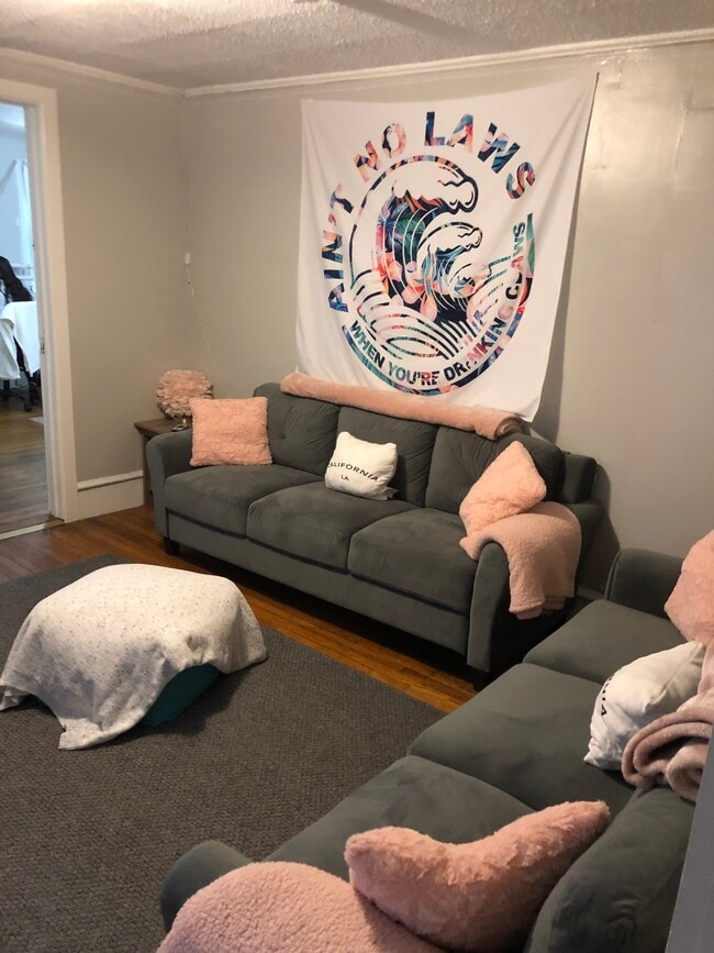 Living room in unit 2