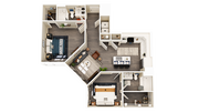 B3 floor plan Prose McCullough Station