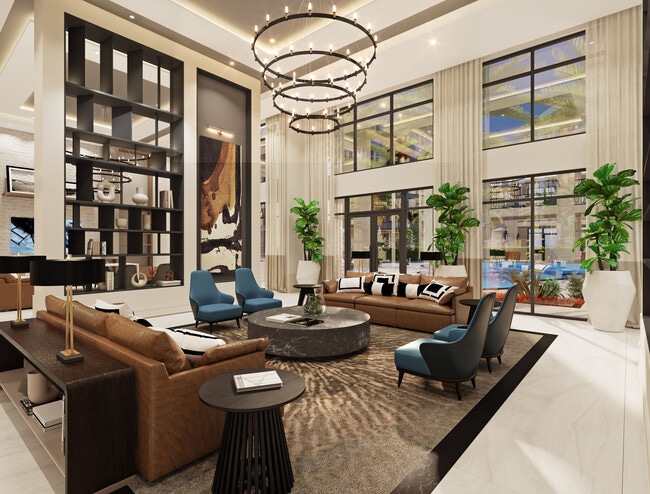 Resident Lounge Rendering - Gallery at Marti Park Rental