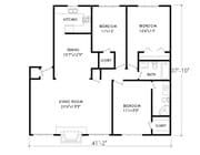 3BR/2BA