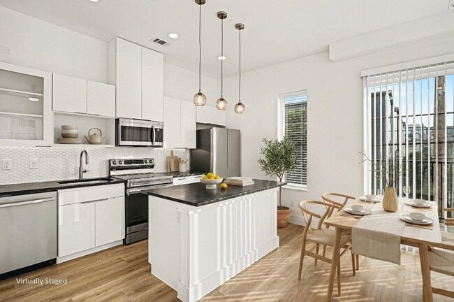 Modern Kitchen with Air Fryer Oven