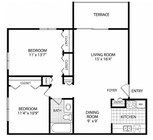 2BR/1BA