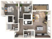 2 Bedroom | 2 Bath | 1002 SF