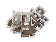 C2 Floor Plan - 3D