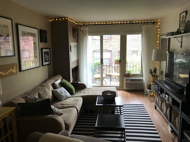 Living room and Balcony - 435 W Oakdale Ave Condo Unit 3E