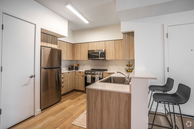 1BR, 1BA, - 806SF - Kitchen - The Arvon