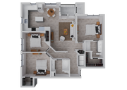 Explore this contemporary apartment layout designed for modern living and comfort.