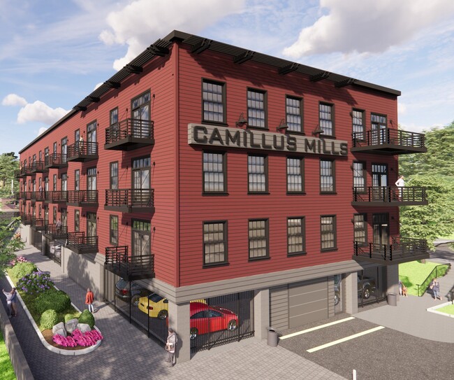 The Edge Main Rendering - The Edge at Camillus Mills Apartments