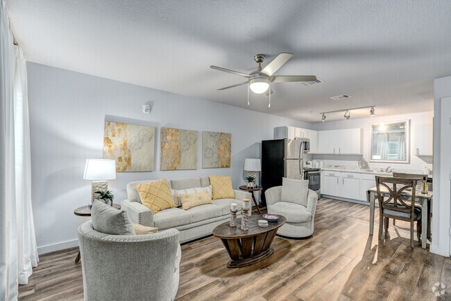 2BR, 2BA-827SF-Living Room - Esperanza at Keith Harrow