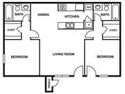 2BR/2BA