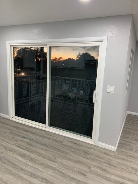 Sliding door to the balcony - 6815 Vinevale Ave Unit 2