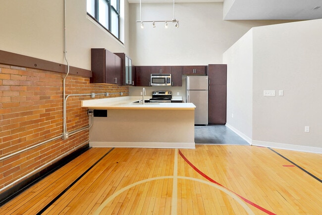 Cocina de los apartamentos West Hill