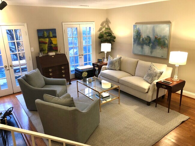 Double French doors to private patio - 1660 Beekman Pl NW Unit 1660-D