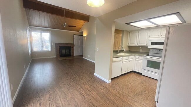 Looking at LVRM/front door area from Dining - 3440 S Delaware Ave Unit 102