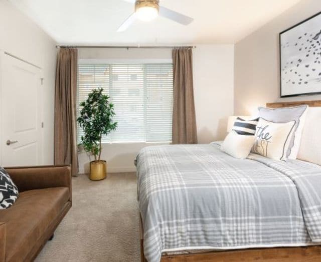Bedroom With Expansive Windows