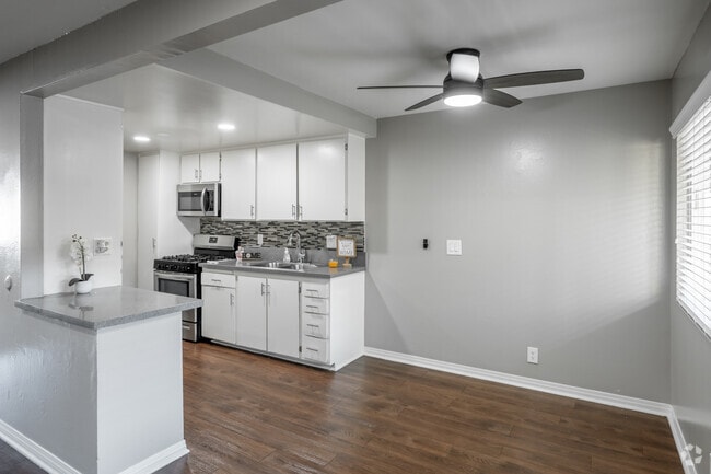 1BR, 1BA - Dining Room and Kitchen