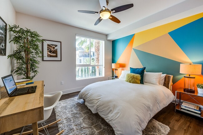 Runway Playa Vista Model Bedroom Accent Wall