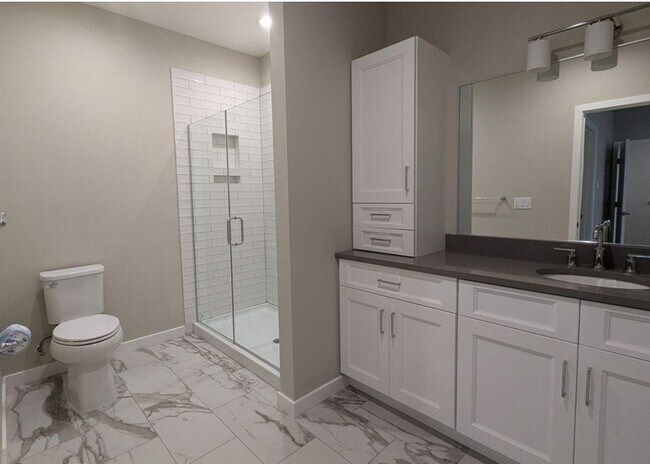 Townhouse Primary Bathroom with Shower - The Point at Gateways