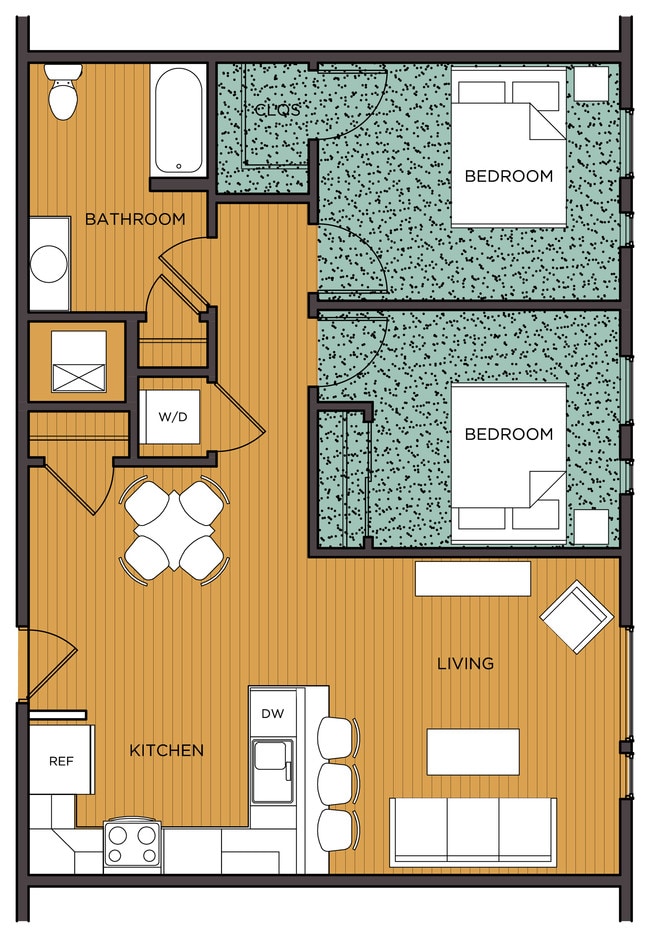 2 habitaciones