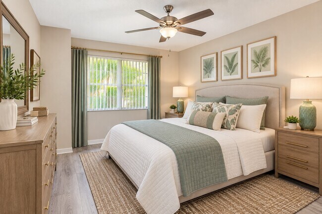 Unwind in the serene ambiance of Club Lake Pointe’s inviting bedroom. With modern decor and natural light, this tranquil space is perfect for relaxation. Elevate your living experience today—schedule a tour and see it for yourself!