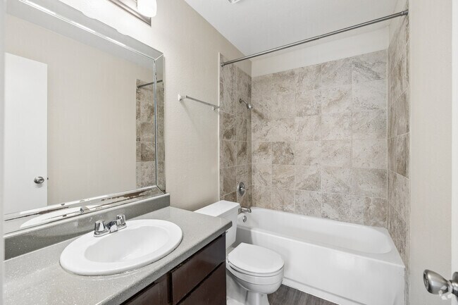 2BR, 2BA - 874SF - Second Bathroom
