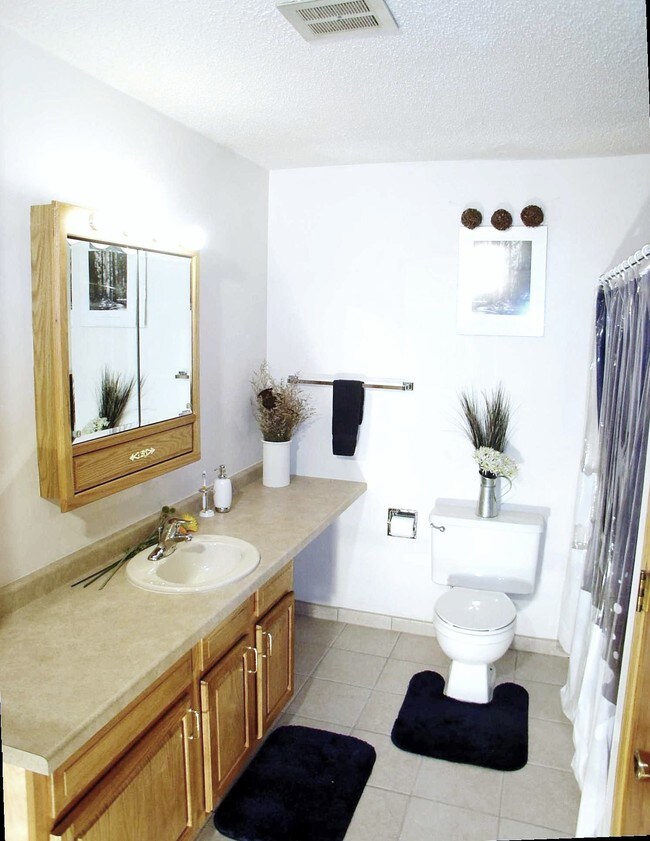 Nicely appointed bathrooms