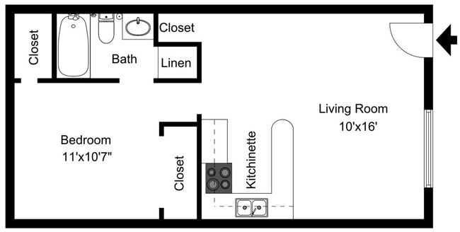 Village Green - 1B1B - Cypress 512 SF - 2D.jpg