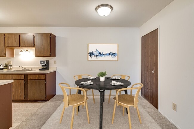 Magnolia Layout Dining Space Next to Kitchen
