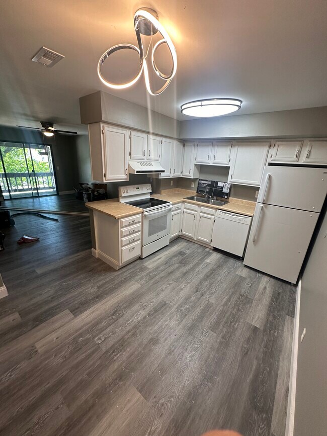 Kitchen looking into living room - 1609 Summergate Pkwy Unit 1609 Renoed