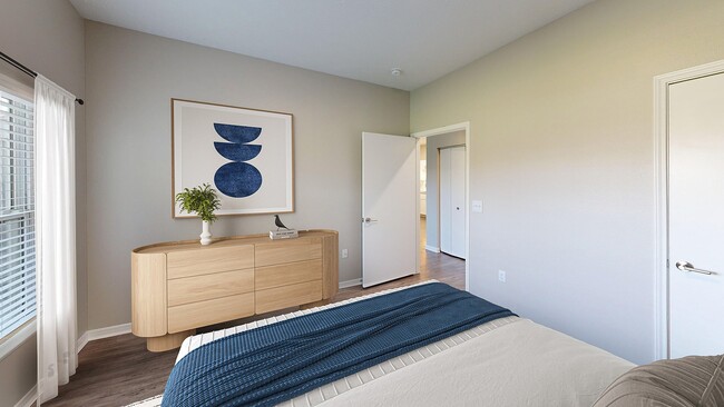 Renovated Bedroom - Mallard Crossing Apartments