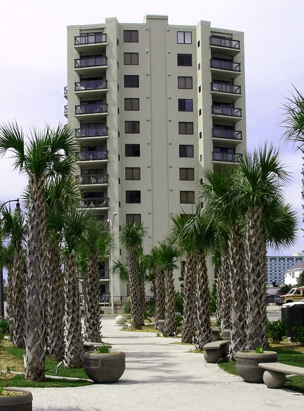 Looking west from North Ocean Boulevard - Atlantis Condominiums