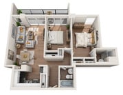 The Dallas floor plan Houston House