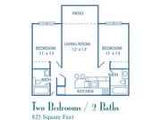 2BR/2BA