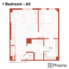1 Bed/1 Bath Layout: A5