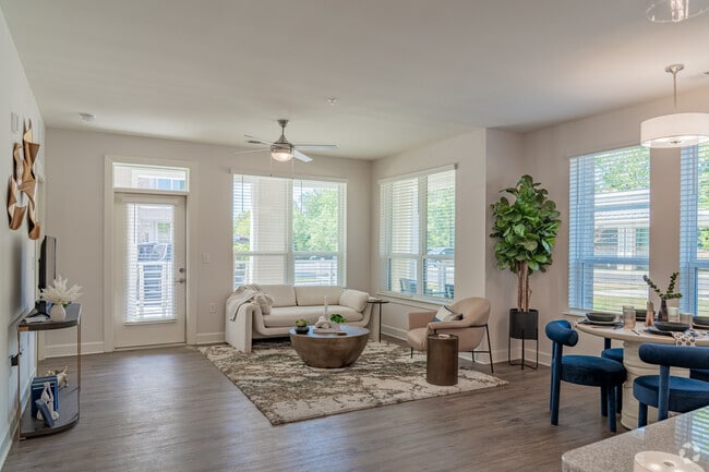 2BR, 2BA - 1,307SF - Living Room - Wakefield Station Apartments