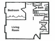 1BR/1BA
