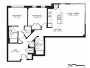2 Bedroom, 2 Bath (C3d, C4a, C4b, C4c)