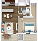 A1P Un dormitorio