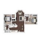 Laurel Oaks - 2 Bedroom, 2 Bath, 855 sq. ft.