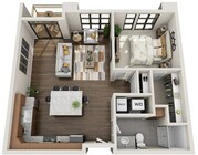 Floorplan 1B - Units 209/210/309/310