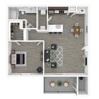 762 Square Foot - 1x1